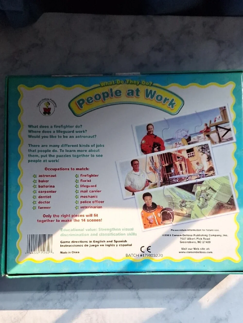 People at Work Kids Puzzle Game